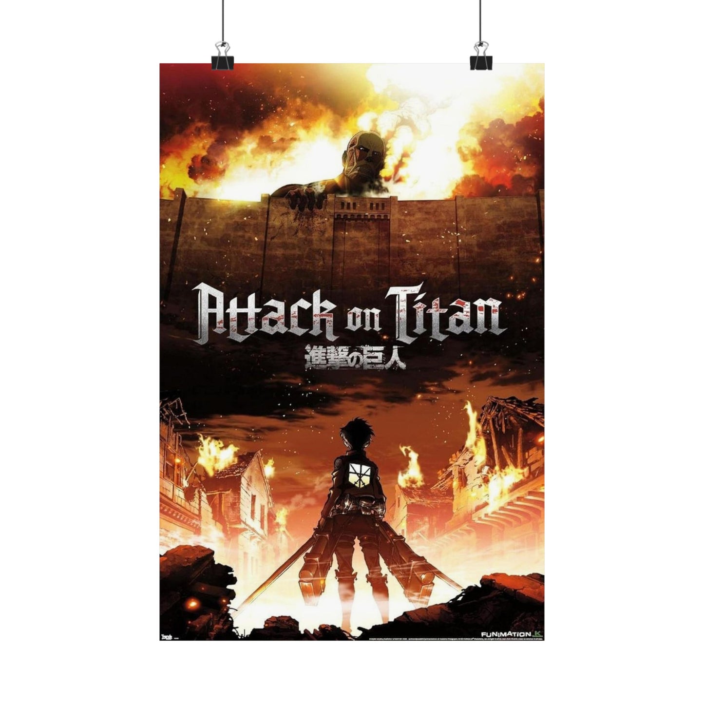 The Rumbling Begins β Attack on Titan Matte Poster