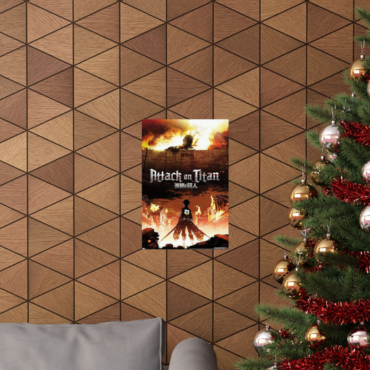 The Rumbling Begins – Attack on Titan Matte Poster